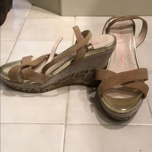 Sacha London ankle wrap wedges